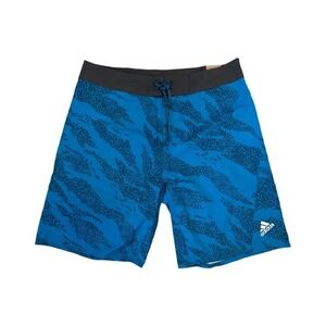 adidas Men's PRIMEBLUE 19" Swim Shorts, Sharp Blue sz 28